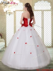 Popular A Line Strapless 2016 Quinceanera Dresses Quinceanera Dresses with Ruffles