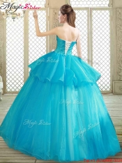 Popular One Shoulder Quinceanera Dresses with Ruffles and Appliques
