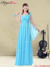 2016 Pretty Empire Sweetheart Prom Dresses with Ruching and Belt