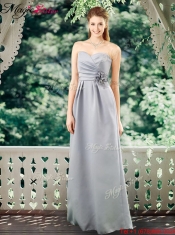 2016 Romantic Empire Sweetheart Prom Dresses with Hand Made Flowers