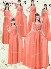 Affordable One Shoulder Floor Length Prom Dresses with Ruching and Belt