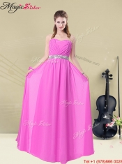 Beautiful Empire Ruching Dama Dresses for Spring