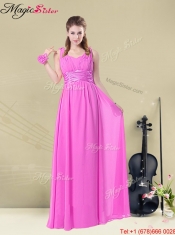 Beautiful Empire Ruching Dama Dresses for Spring