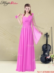 Beautiful Empire Ruching Dama Dresses for Spring