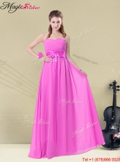 Beautiful Empire Ruching Dama Dresses for Spring