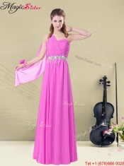 Beautiful Empire Ruching Dama Dresses for Spring