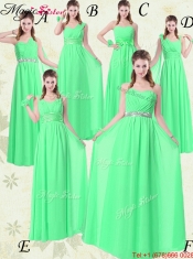 Elegant Straps Floor Length Prom Dresses with Ruching and Belt for Summer