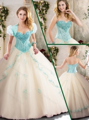 2016 Beautiful Sweetheart Quinceanera Dresses with Appliques