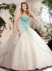 2016 Beautiful Sweetheart Quinceanera Dresses with Appliques