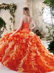 2016 Best Beading and Ruffles Quinceanera Dresses in Multi Color