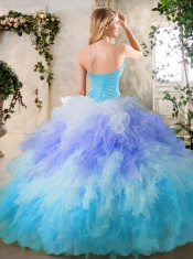2016 Best Beading and Ruffles Quinceanera Gowns in Multi Color