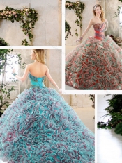 2016 Best Beading and Ruffles Quinceanera Gowns with Sweetheart