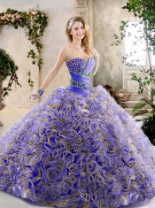 2016 Best Beading and Ruffles Quinceanera Gowns with Sweetheart