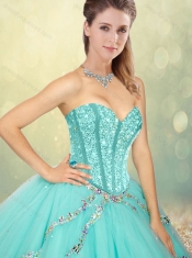 2016 Best Sweetheart Beading Quinceanera Dresses for Spring
