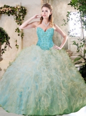 2016 Cheap Multi Color Quinceanera Gowns with Appliques and Ruffles