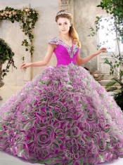 2016 Exquisite Beading and Ruffles Quinceanera Gowns in Multi Color
