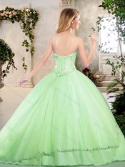 2016 New Style Sweetheart Quinceanera Dresses in Apple Green