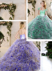 2016 New Style Sweetheart Quinceanera Dresses with Beading and Ruffles