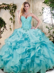 2016 New Styles Ruffles Quinceanera Dresses with Appliques