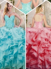 2016 New Styles Ruffles Quinceanera Dresses with Appliques