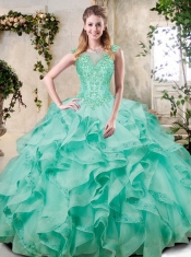 2016 New Styles Ruffles Quinceanera Dresses with Appliques