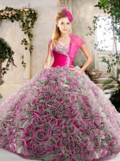 2016 New Styles Sweetheart Quinceanera Gowns with Brush Train