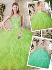 2016 New Styles Sweetheart Sweet 16 Dresses with Appliques and Ruffles