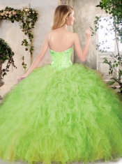 2016 New Styles Sweetheart Sweet 16 Dresses with Appliques and Ruffles
