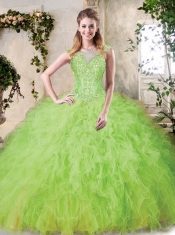 2016 Popular Appliques Quinceanera Dresses in Watermelon