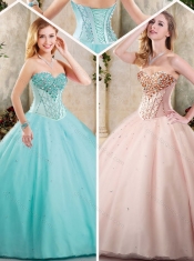 2016 Pretty Sweetheart Quinceanera Dresses with Beading