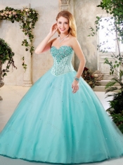 2016 Pretty Sweetheart Quinceanera Dresses with Beading