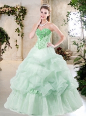 Best A Line Quinceanera Dresses with Hand Made Flowers