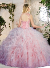 Best Appliques and Ruffles Sweet 16 Dresses in Multi Color