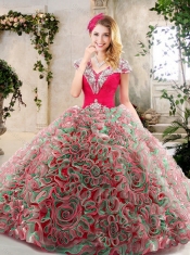 Best Brush Train 2016 Quinceanera Gowns in Multi Color