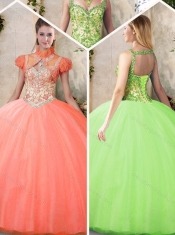 Best Straps Sweet 16 Dresses with Beading and Appliques