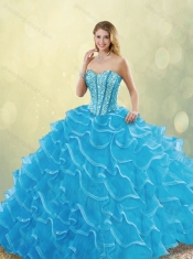 Best Sweetheart Detachable Quinceanera Dresses with Beading and Ruffles
