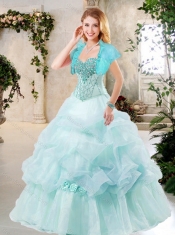 Elegant A Line Sweet 16 Dresses with Beading and Pick Ups