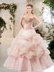 Elegant A Line Sweet 16 Dresses with Beading and Pick Ups