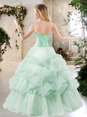 Elegant A Line Sweet 16 Dresses with Beading and Pick Ups