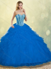 Fall Elegant Detachable Sweet 16 Dresses with Ruffles and Beading