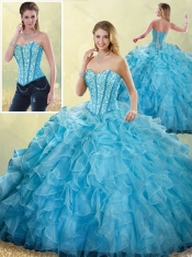 New Styles Sweetheart Ball Gown Detachable Quinceanera Skirts with Beading
