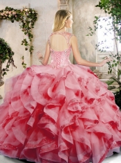 Pretty Appliques and Ruffles Sweet 16 Dresses in Turquois