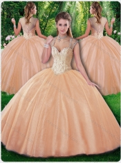 Beautiful Ball Gown Beading Sweet 16 Dresses for Fall