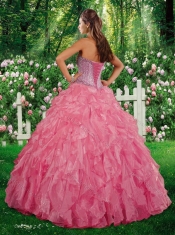 Best A Line Sweetheart Beading and Ruffles Quinceanera Gowns
