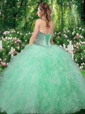 Gorgeous Sweetheart 2016 Quinceanera Dresses with Beading and Ruffles