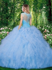 Hot Sale Ball Gown Quinceanera Gowns with Beading and Ruffles