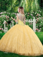 Latest Ball Gown Straps Quinceanera Dresses with Beading