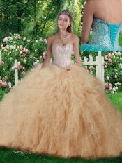 New Style Ball Gown Sweet 16 Dresses with Beading and Ruffles
