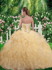 New Styles Ball Gown 2016 Quinceanera Gowns in Champagne