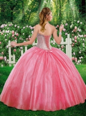 New Styles Ball Gown Sweetheart Beading Champagne Sweet 16 Dresses